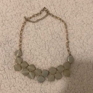 Blue chunky statement necklace